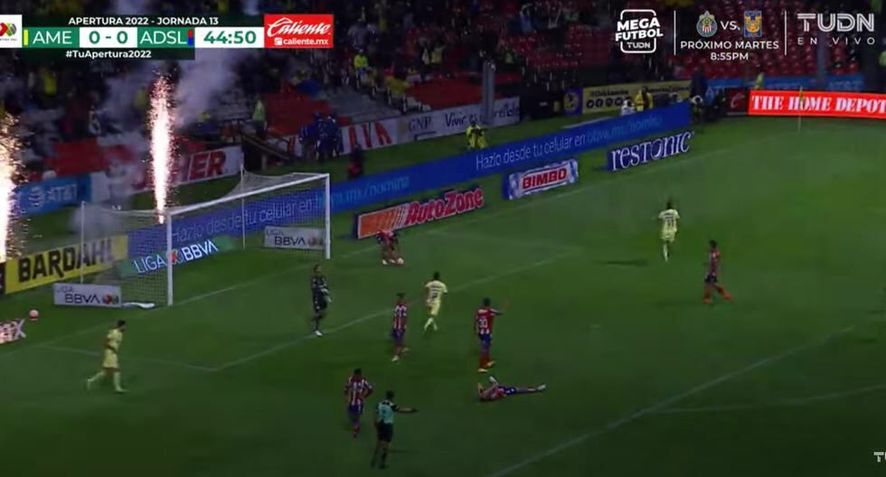Qué alguien lo detenga: gol de ‘Cabecita’ Rodríguez para el 1-0 de América vs. San Luis 