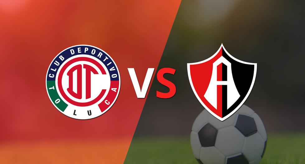 Termina el primer tiempo con una victoria para Toluca FC vs Atlas por 3-1