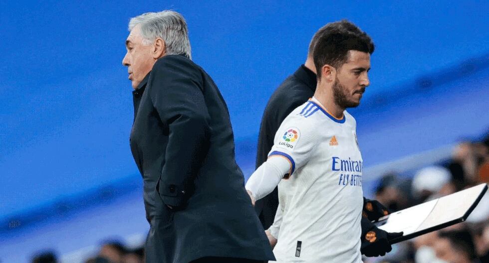 Ancelotti responde a Hazard: “Ha sido muy honesto, no hablamos mucho y está claro por qué no juega”