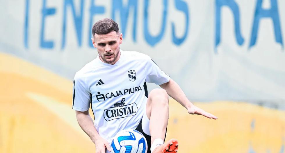It is being tuned: Nicolás Pasquini completes his first training session with Sporting Cristal.