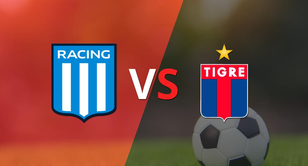 Termina el primer tiempo con una victoria para Racing Club vs Tigre por 3-1