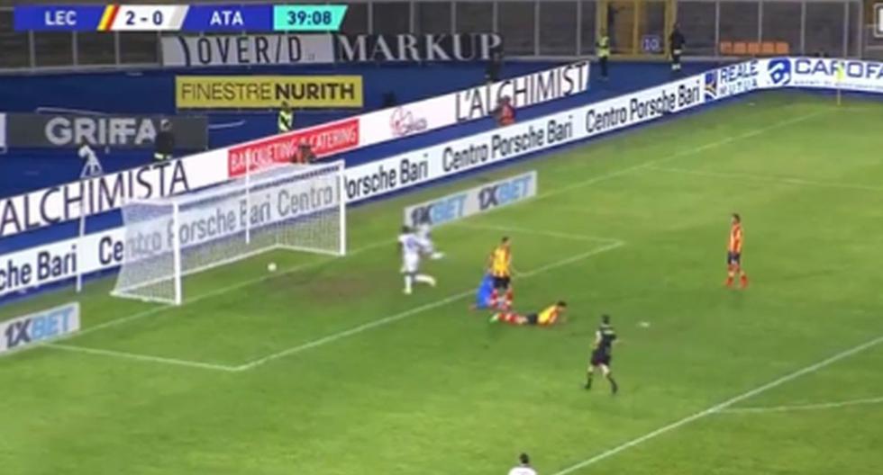 Es imparable: gol de Duván Zapata para el descuento del Atalanta vs. Lecce 
