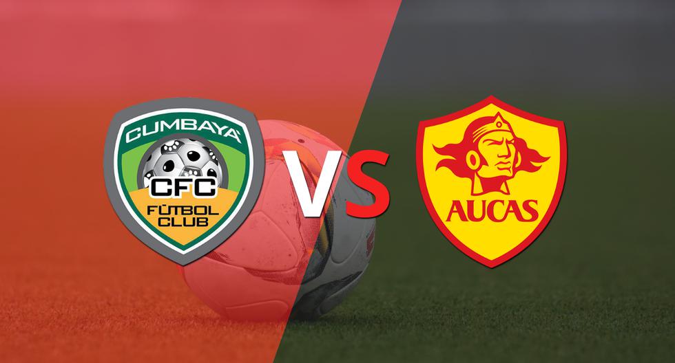 Cumbayá FC and Aucas draw 0-0 and go to halftime.