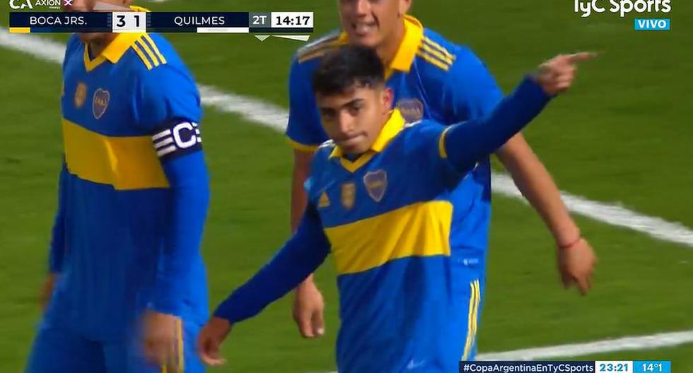 Lluvia de goles: Langoni y Pavone anotaron y se llegó al 3-2 en Boca vs. Quilmes