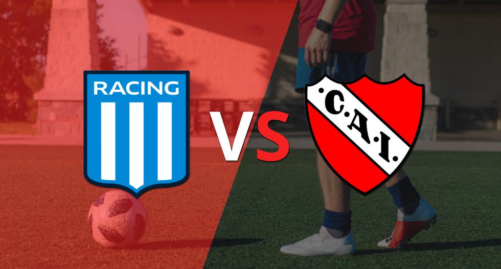 Termina el primer tiempo con una victoria para Racing Club vs Independiente por 1-0