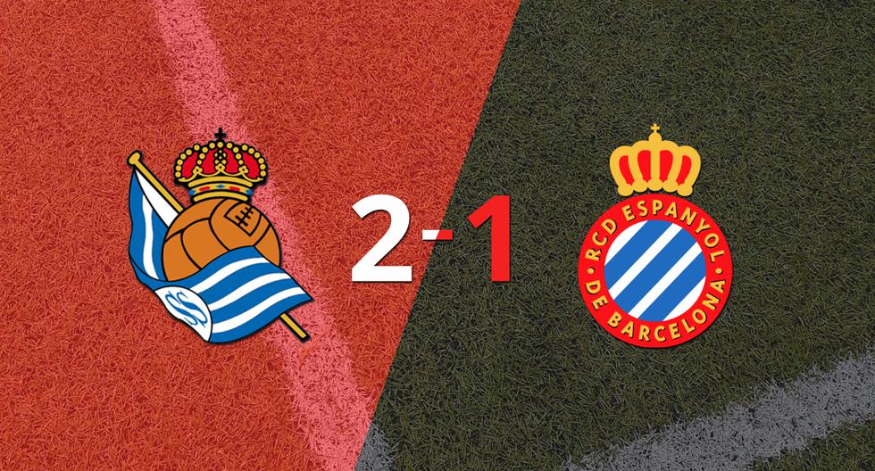 Real Sociedad logra 3 puntos al vencer de local a Espanyol 2-1