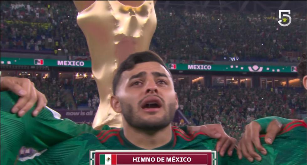 ¡Pura emoción! El llanto de Alexis Vega al cantar el himno de México en el Mundial 