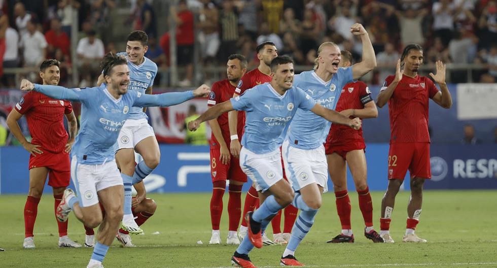 Manchester City, campeón de la Supercopa de Europa: venció a Sevilla en penales