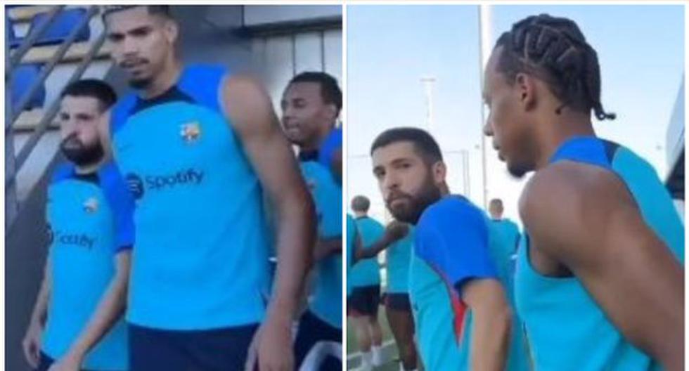 El pelotazo está olvidado: así fue el encuentro entre Koundé y Alba en Barcelona
