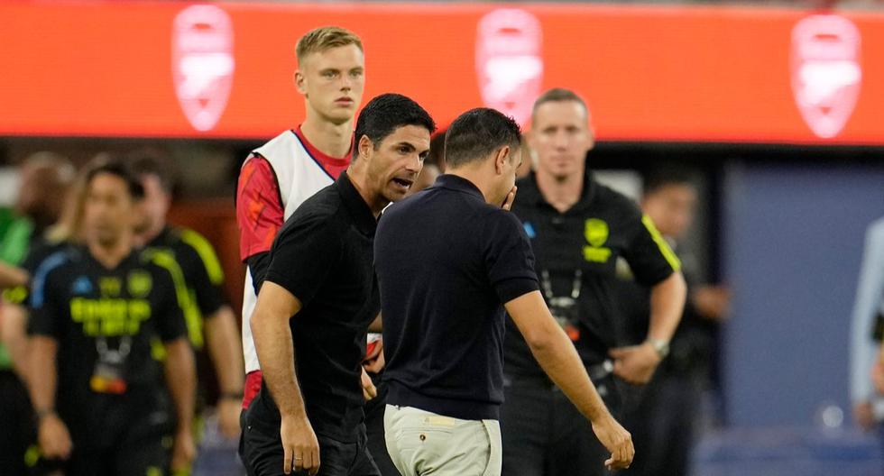 Tras críticas de Xavi: Arteta justificó la dureza de su equipo en el amistoso