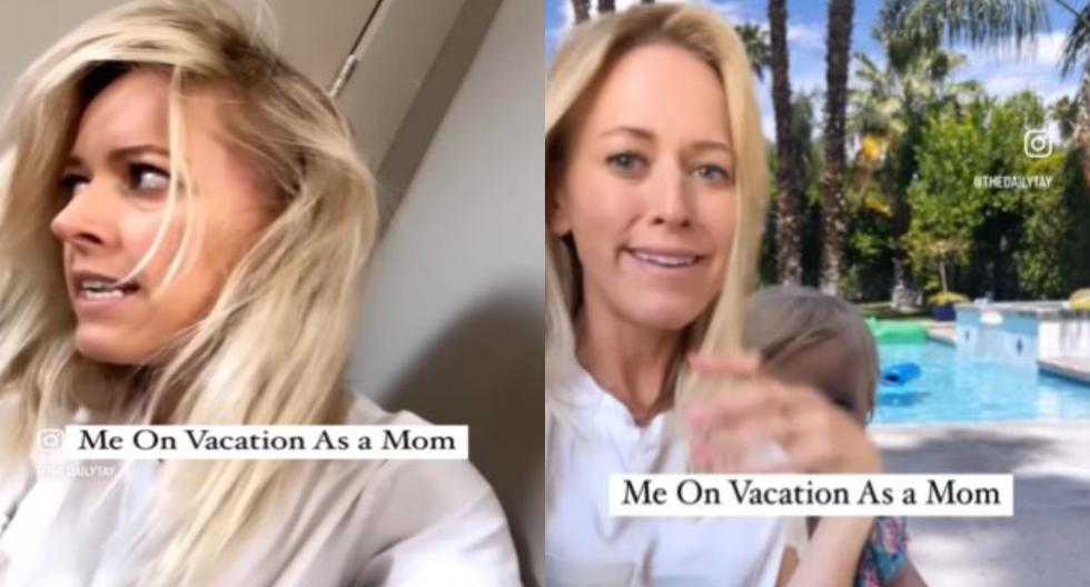 Las vacaciones familiares para una madre no existen y un video viral es la prueba de ello