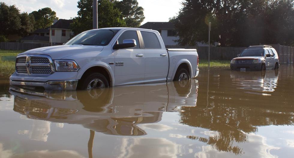 Granjeros recurren a medida desesperada para detener inundaciones y hunden camioneta en el río