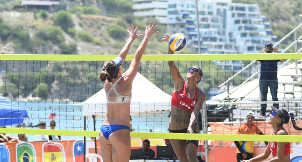 Perú logra el subcampeonato en voleibol Playa en los V Juegos Suramericanos Santa Marta 2023