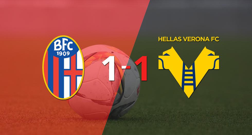 Reparto de puntos en el empate a uno entre Bologna y Hellas Verona