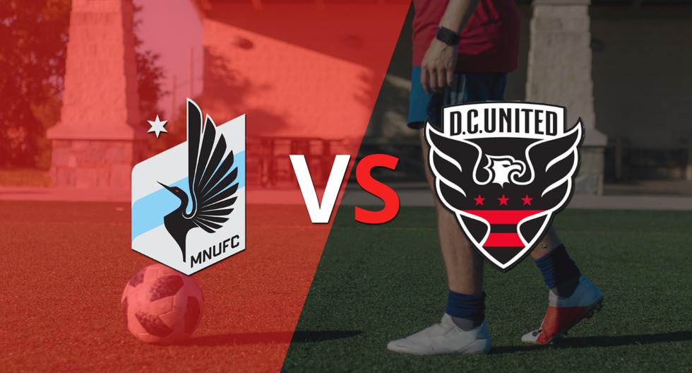 The first half ends with a 1-0 victory for Minnesota United against DC United.