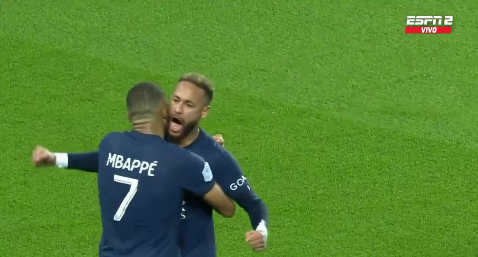 Asistencia de Mbappé: gol de Neymar para el 1-0 del PSG vs. Marsella 