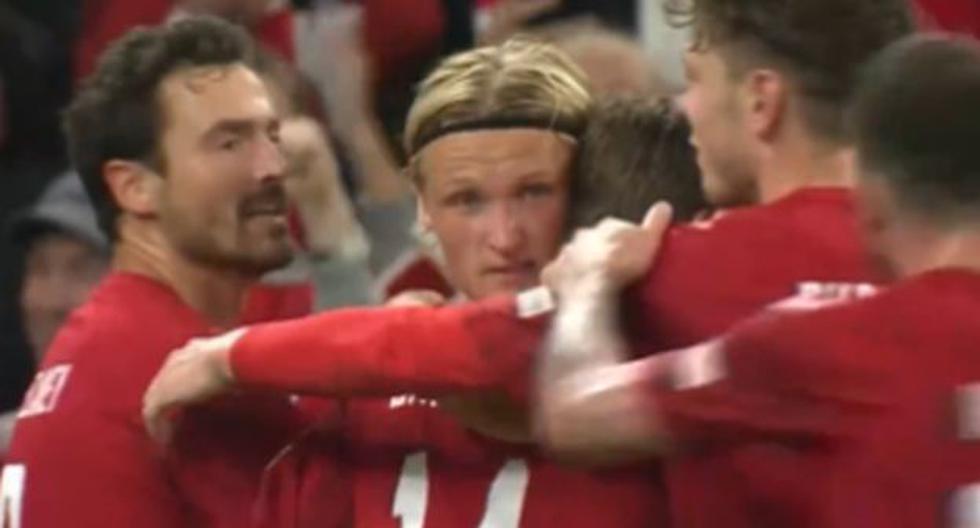 ¡Sorpresa! Dolberg y Skov Olsen anotaron para el 2-0 de Dinamarca vs. Francia