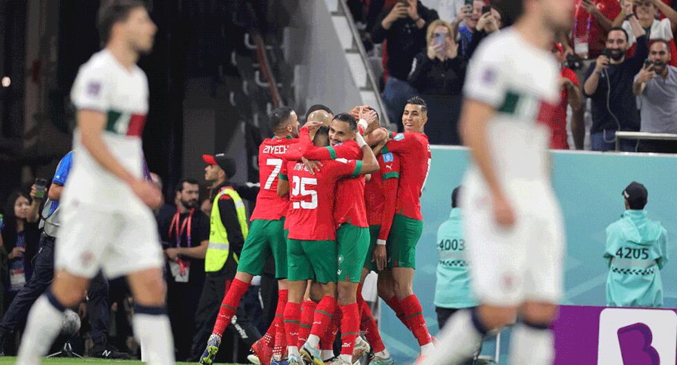Otro golpe histórico: Marruecos eliminó a Portugal con 10 hombres y se metió a las ‘semis’ del Mundial