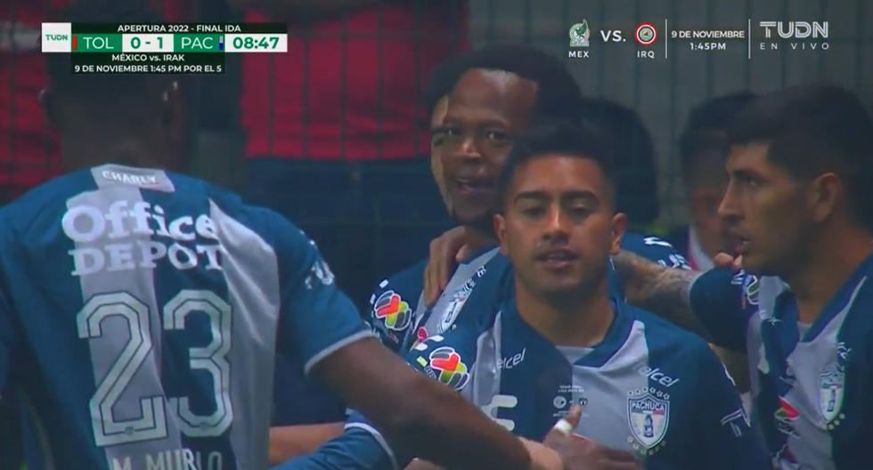 Gran ventaja: Ibarra y Cabral anotan el 2-0 de Pachuca vs. Toluca en la final de Liga MX 