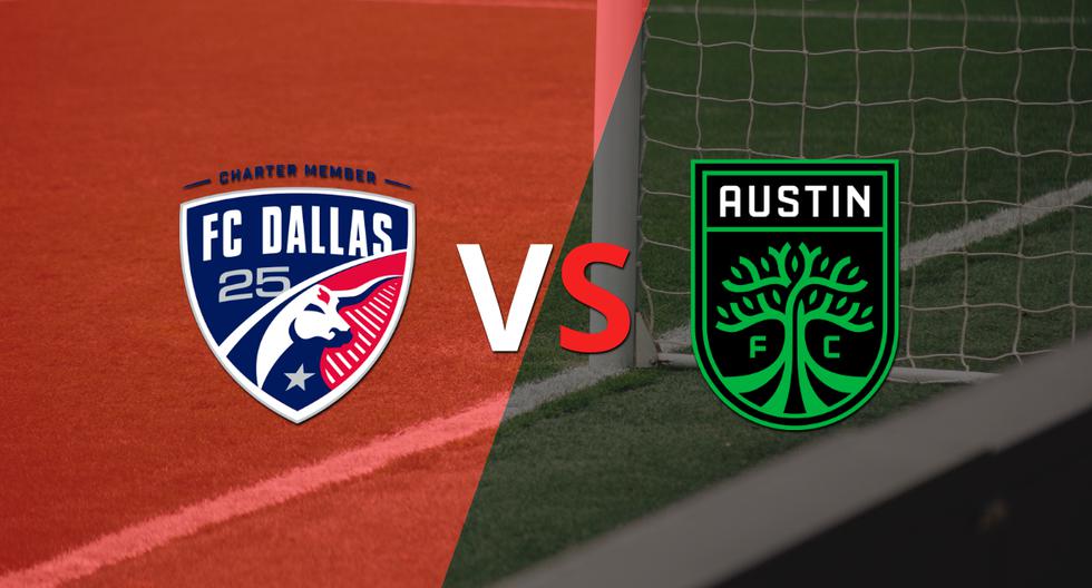 Termina el primer tiempo con una victoria para FC Dallas vs Austin FC por 1-0