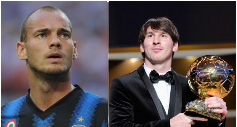 Sneijder, sin pelos en la lengua: “Fue injusto que Messi me ganará el Balón de Oro″