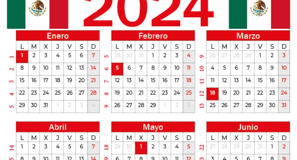 Días festivos oficiales 2024 en México: calendario y fechas de días puente