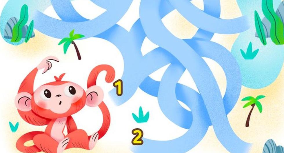 El reto viral del mono que quiere plátanos: indica el camino que debe seguir