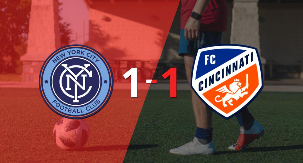 FC Cincinnati empató 1-1 en su visita a New York City FC