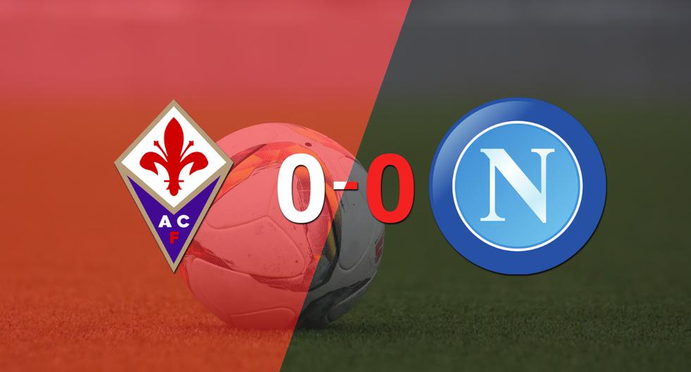 Cero a cero terminó el partido entre Fiorentina y Napoli