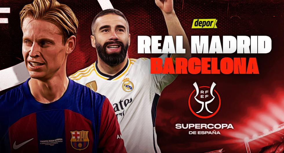Supercopa de España, Real Madrid vs. Barcelona EN VIVO vía DSports (DIRECTV): horarios