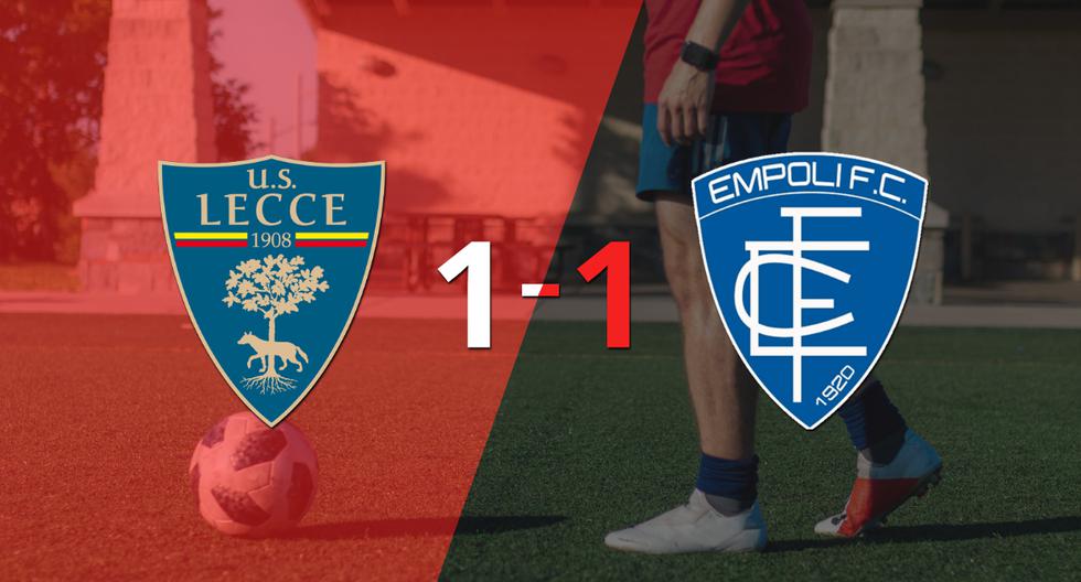 Empoli empató 1-1 en su visita a Lecce