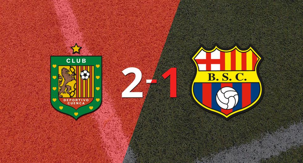 Deportivo Cuenca logra 3 puntos al vencer de local a Barcelona 2-1