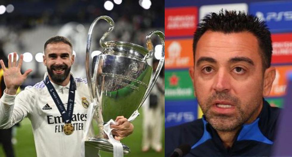 Sigue la ‘bronca’: la respuesta de Carvajal a Xavi por las Champions de Real Madrid