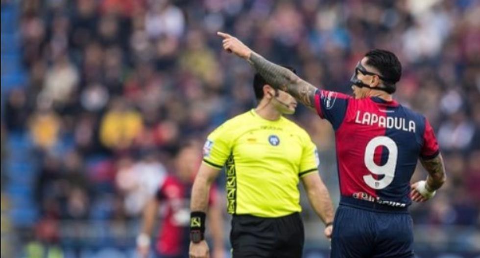 Gianluca Lapadula tras sufrir lesión en costillas: “Unos días de recuperación y volvemos al campo”