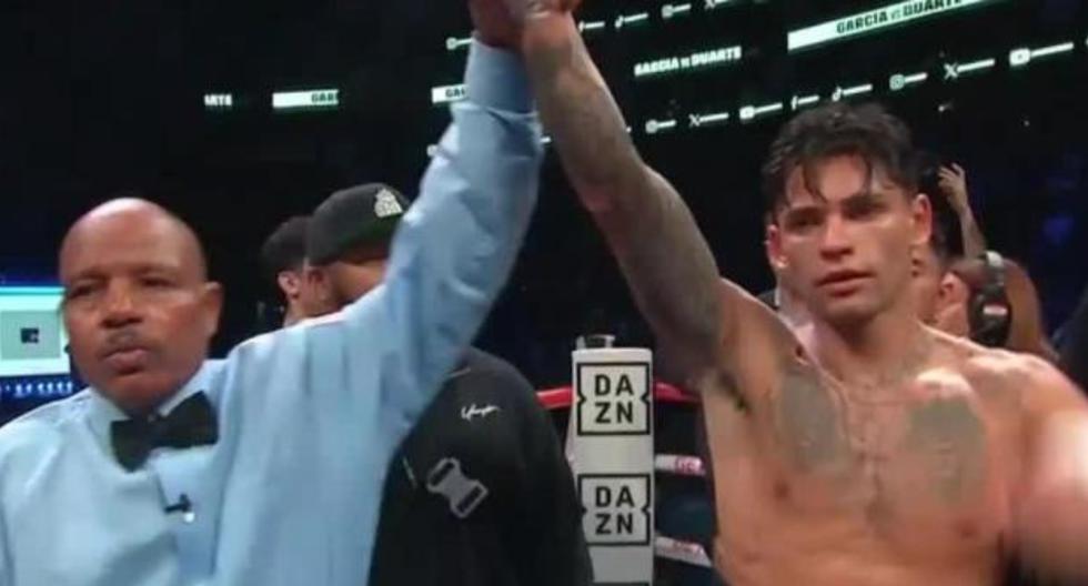 Ryan García derrota por nocaut a Oscar Duarte y es campeón WBA Gol Wélter