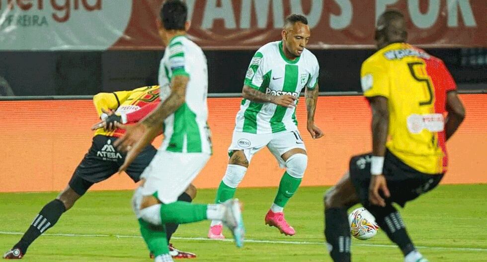 He 'knocked down' the champion: Atlético Nacional defeated Pereira 2-0 and took the lead in the Liga BetPlay.