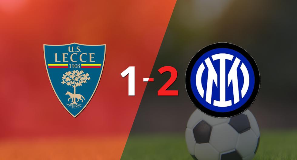 Lecce cayó 2-1 en casa frente a Inter