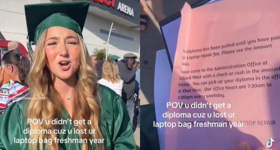 Se gradúa, pero no le dan diploma por deuda de 15 dólares que no paga desde el primer año