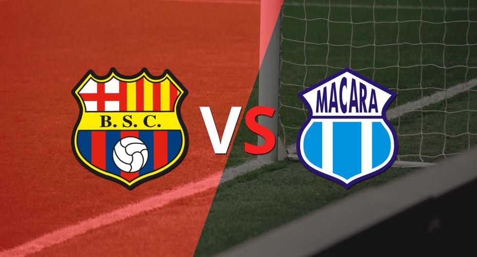 Half-time at Chucho Benitez: Macará 2-2 Barcelona.