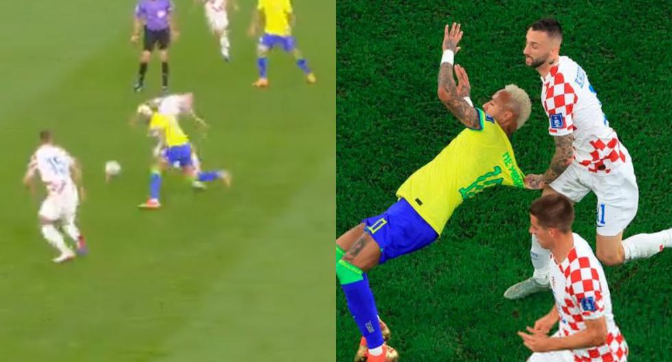 Locuras: Neymar hizo una ‘huacha’ a Brozovic, pero recibió una falta