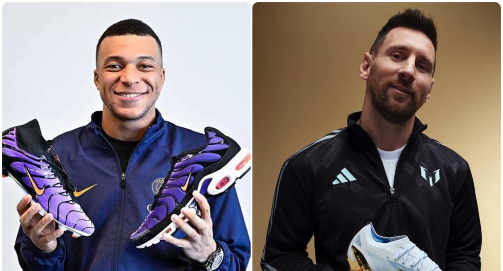 Estrellas de Nike vs. Adidas: con Mbappé y Messi, así se jugaría un partido entre marcas [FOTOS]