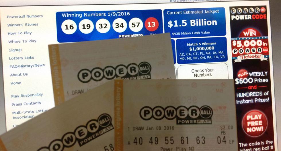 Powerball: a cuánto asciende el premio mayor de la lotería para el sorteo del 17 de julio