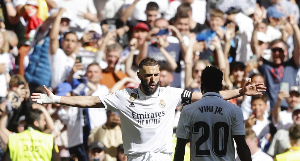 Con ‘hat-trick’ de Benzema: Real Madrid venció 6-0 a Valladolid en el Bernabéu