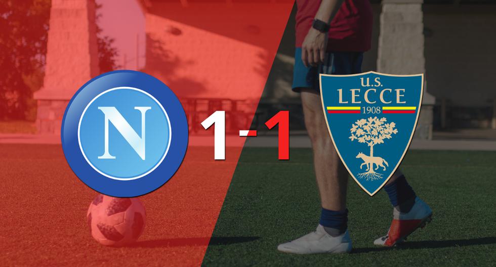 Lecce empató 1-1 en su visita a Napoli
