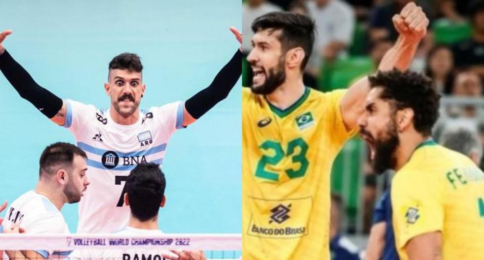 At what time and on what day do Argentina and Brazil play the quarterfinals of the 2022 Volleyball World Cup?