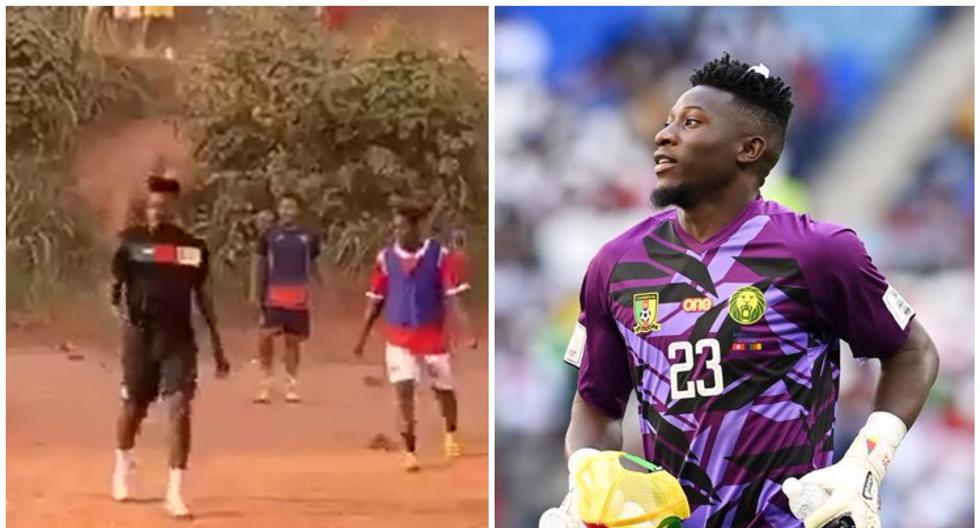 Tras dejar el Mundial: André Onana jugó un partido en una ciudad de Camerún