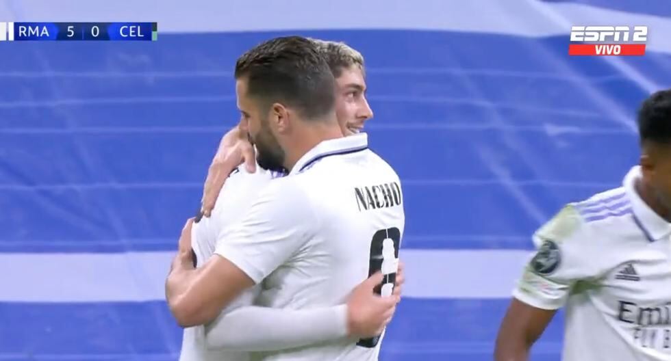 Vinicius Junior y Fede Valverde: el 5-0 del Real Madrid vs. Celtic 