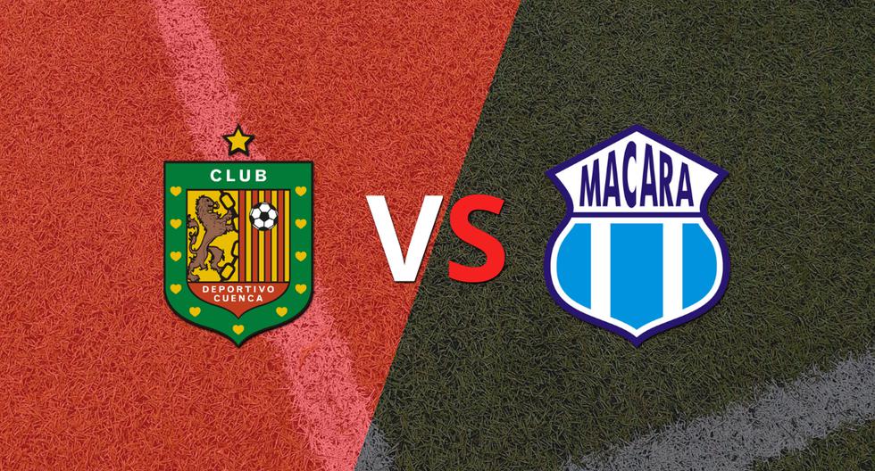 Termina el primer tiempo con una victoria para Macará vs Deportivo Cuenca por 1-0