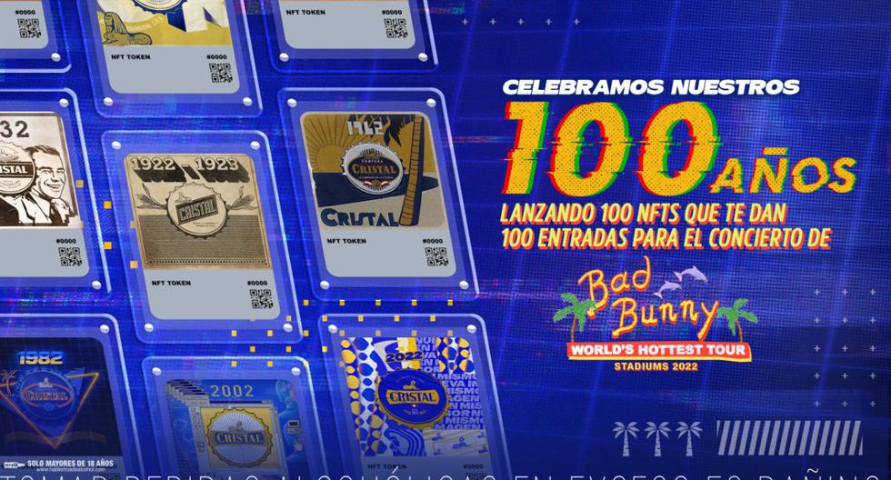Cristal lanza en Perú la primera colección de chapas NFT para celebrar sus 100 años