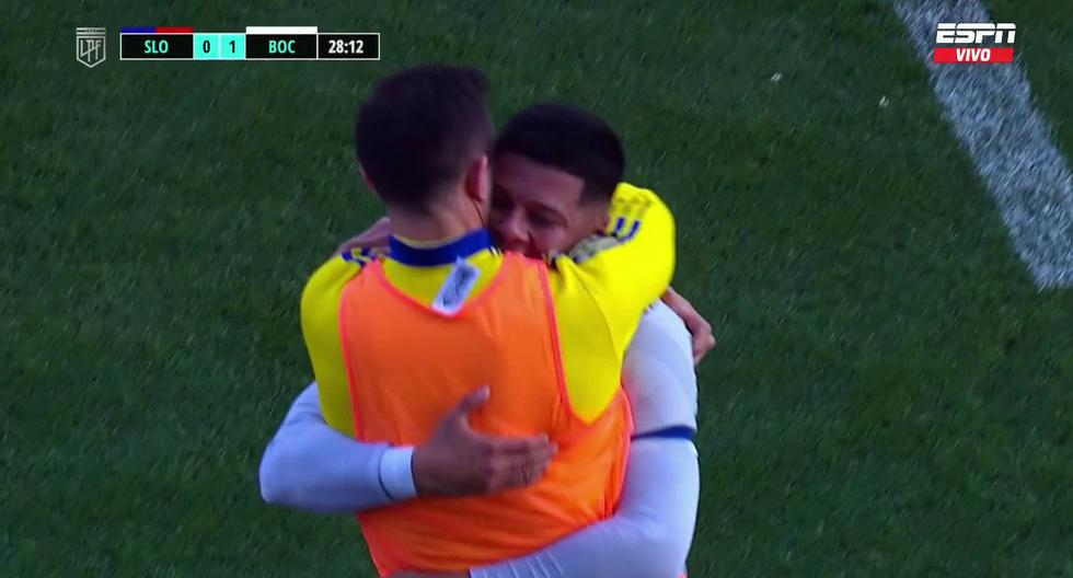 Cabezazo y adentro: gol de Marcos Rojo para el 1-0 de Boca vs. San Lorenzo por la LPF 